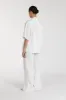 NALA WHITE LINEN RESORT SHIRT sold by Dissh