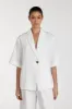 NALA WHITE LINEN RESORT SHIRT sold by Dissh