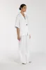 NALA WHITE LINEN RESORT SHIRT sold by Dissh