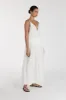 LIZA WHITE RAMIE MIDI DRESS sold by Dissh