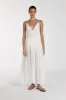 LIZA WHITE RAMIE MIDI DRESS sold by Dissh