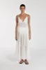 LIZA WHITE RAMIE MIDI DRESS sold by Dissh