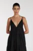 LIZA BLACK RAMIE MIDI DRESS sold by Dissh