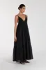 LIZA BLACK RAMIE MIDI DRESS sold by Dissh