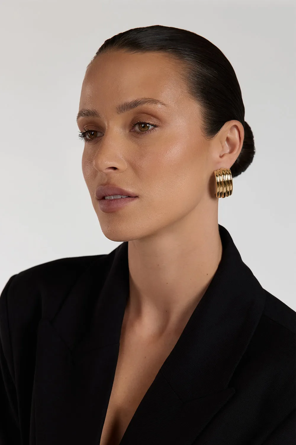 MÉGA WATERFALL LARGE GOLD EARRING sold by Dissh product image thumbnail 2