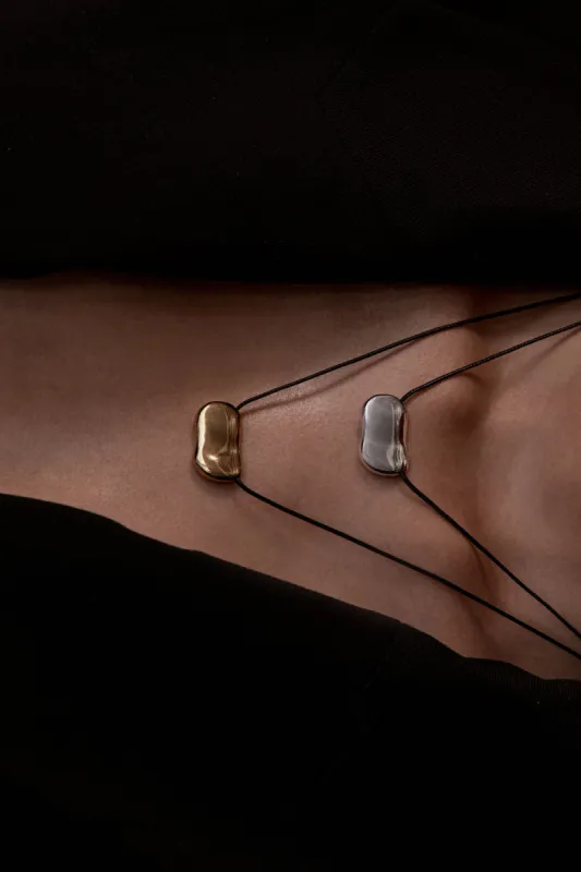 HEAVEN MAYHEM PEBBLE SILVER NECKLACE sold by Dissh