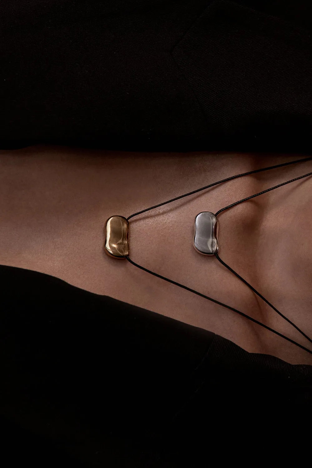 HEAVEN MAYHEM PEBBLE SILVER NECKLACE sold by Dissh