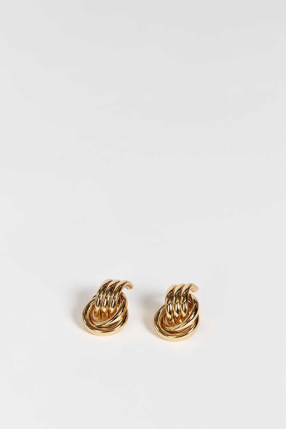 HEAVEN MAYHEM MINI KNOT GOLD EARRING sold by Dissh product image thumbnail 3