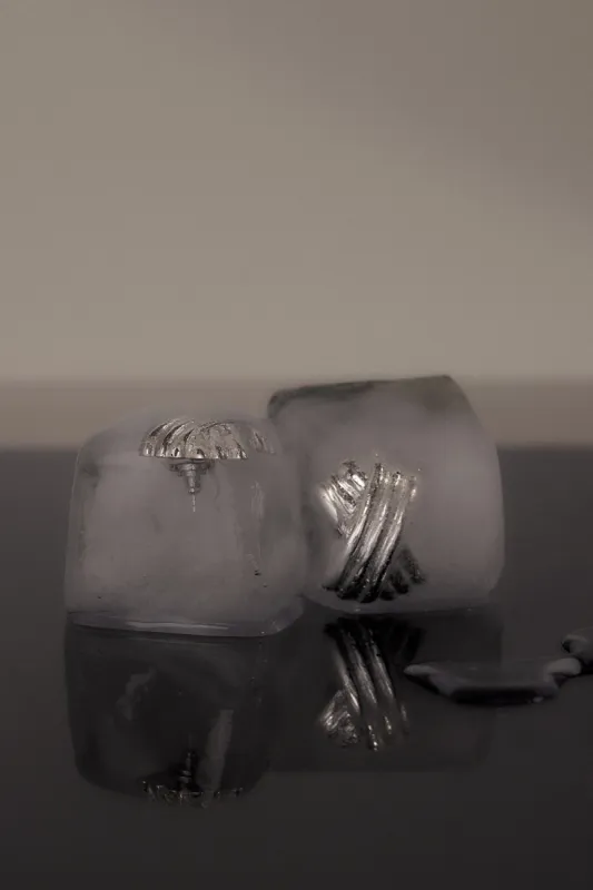 MÉGA TRIPLE X SILVER EARRING made by Dissh