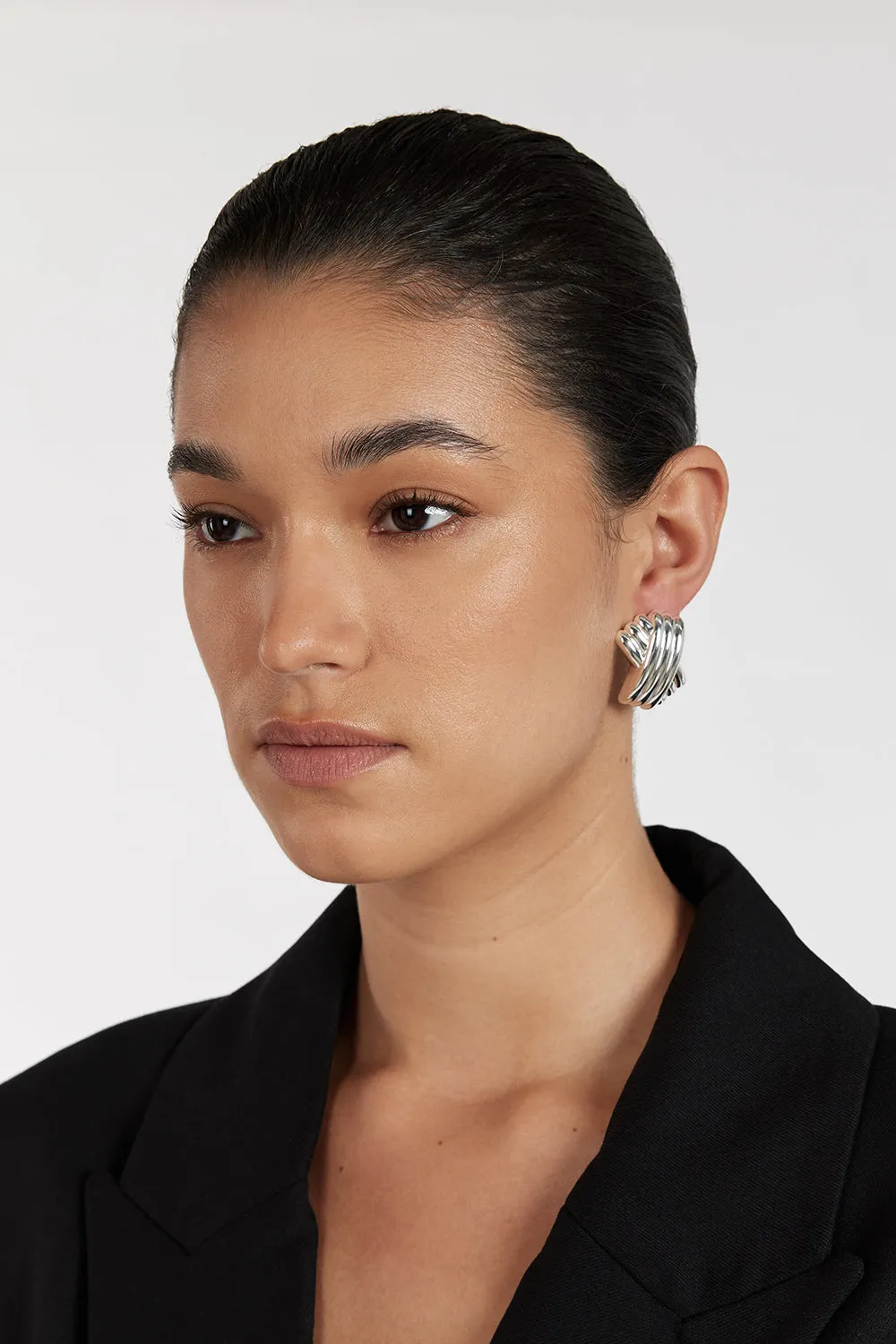 MÉGA TRIPLE X SILVER EARRING sold by Dissh product image thumbnail 3