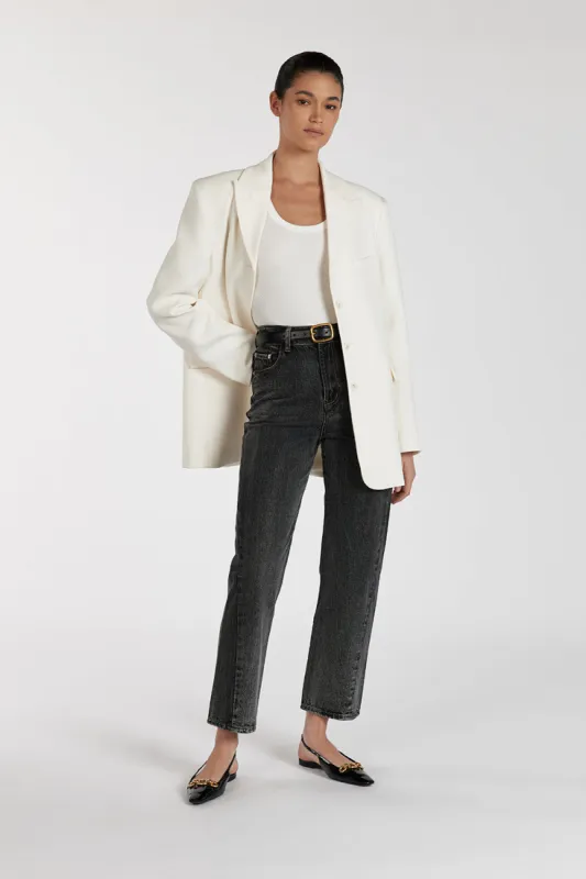 FINN WASHED BLACK TWISTED SEAM JEAN sold by Dissh