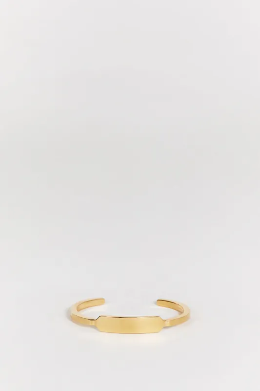 PORTER DYLAN TAG GOLD CUFF sold by Dissh