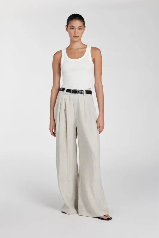 HOLDEN NATURAL LINEN PANT sold by Dissh