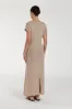 LEO TAN KNIT MIDI DRESS sold by Dissh