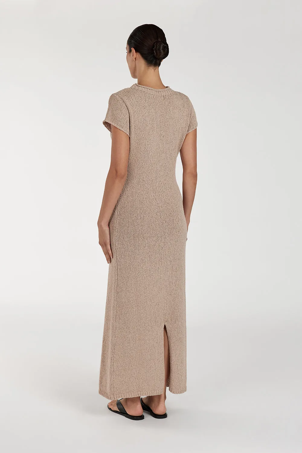 LEO TAN KNIT MIDI DRESS sold by Dissh product image thumbnail 4