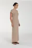 LEO TAN KNIT MIDI DRESS sold by Dissh