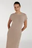 LEO TAN KNIT MIDI DRESS sold by Dissh