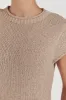 LEO TAN KNIT MIDI DRESS sold by Dissh