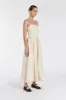 RILEY CREAM STRAPLESS COTTON DRESS sold by Dissh