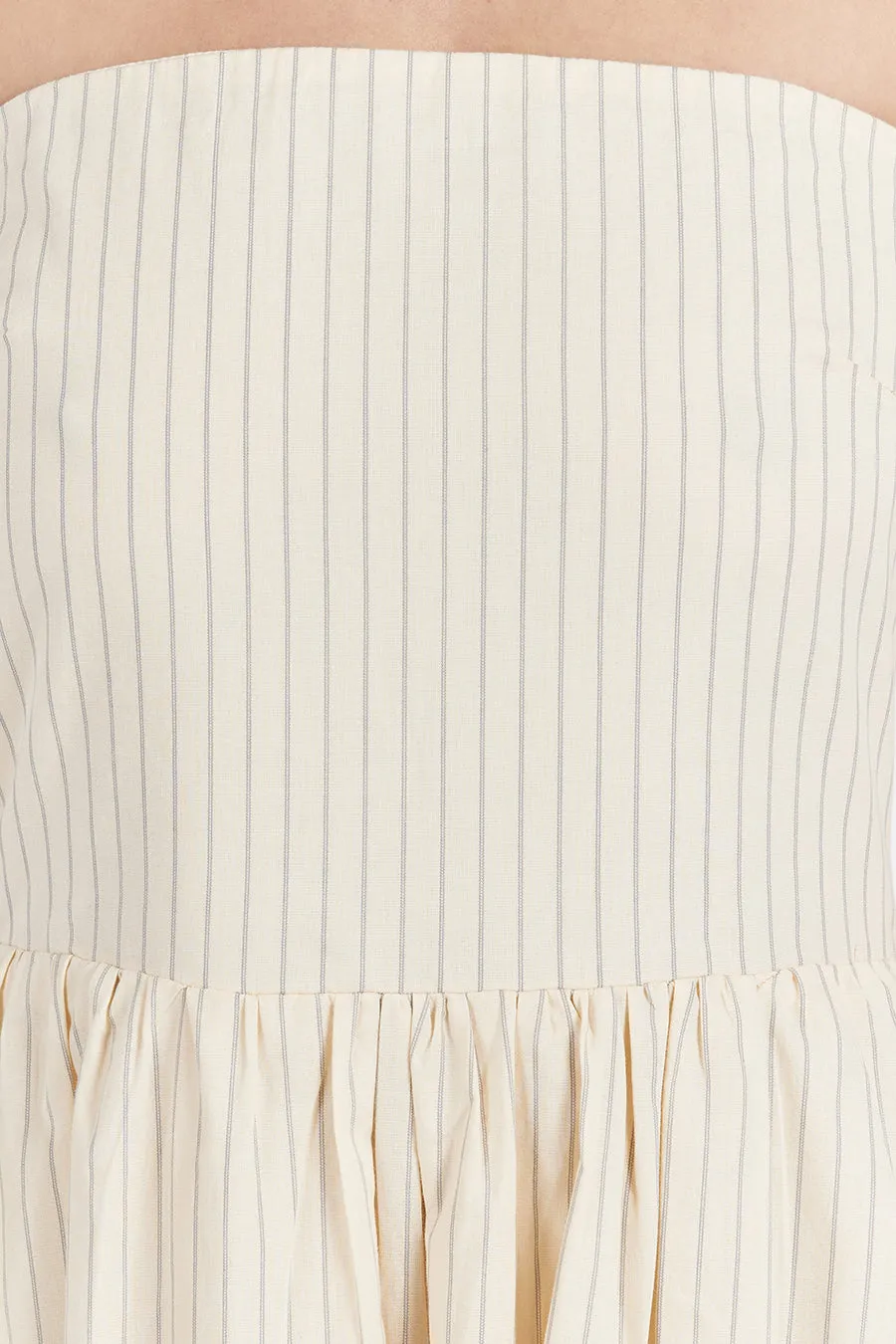 RILEY CREAM STRAPLESS COTTON DRESS sold by Dissh product image thumbnail 5