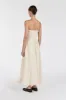 RILEY CREAM STRAPLESS COTTON DRESS sold by Dissh