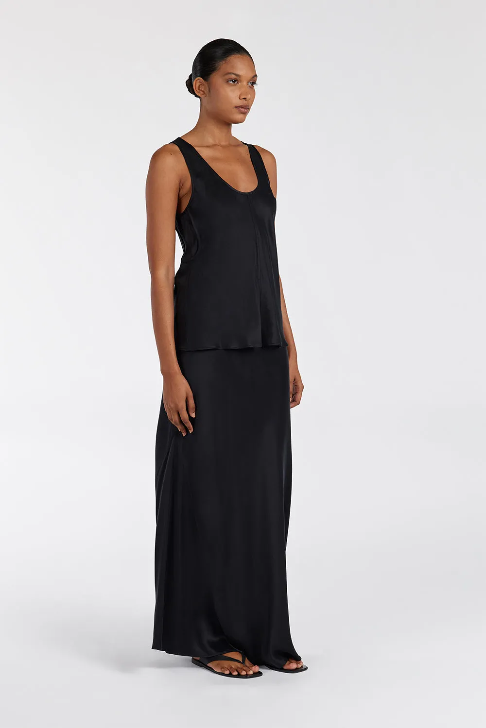 COLETTE BLACK SILK SKIRT sold by Dissh product image thumbnail 3