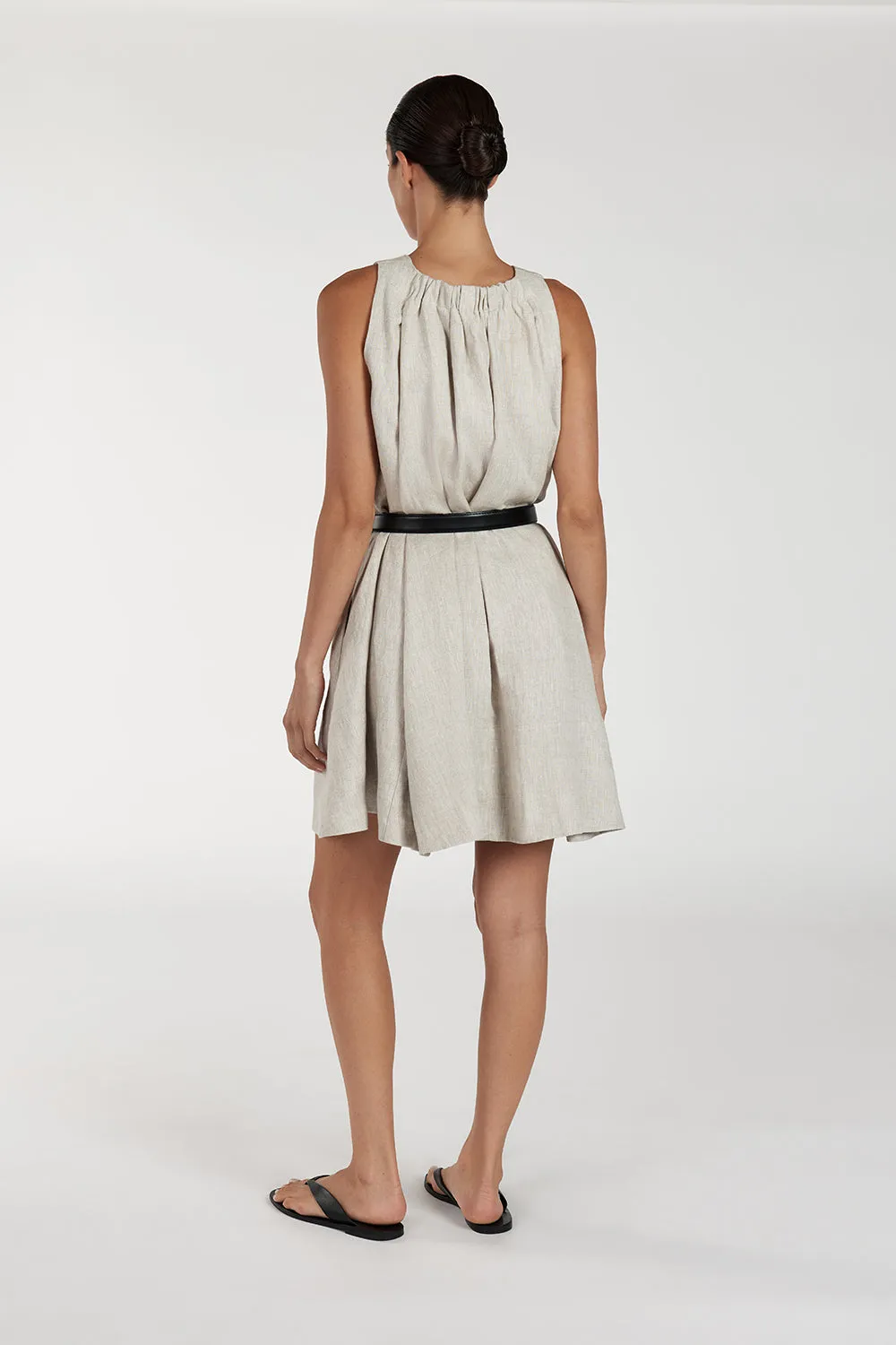 ISABELLE NATURAL MINI LINEN DRESS sold by Dissh product image thumbnail 4