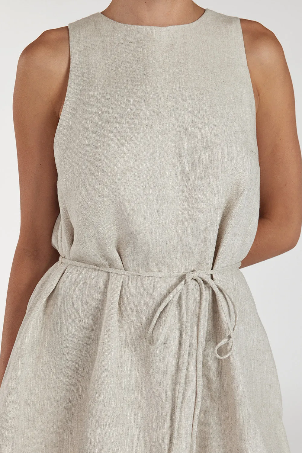 ISABELLE NATURAL MINI LINEN DRESS sold by Dissh product image thumbnail 5