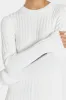 ADA OFF WHITE LONG SLEEVE MIDI DRESS sold by Dissh