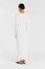 ADA OFF WHITE LONG SLEEVE MIDI DRESS sold by Dissh