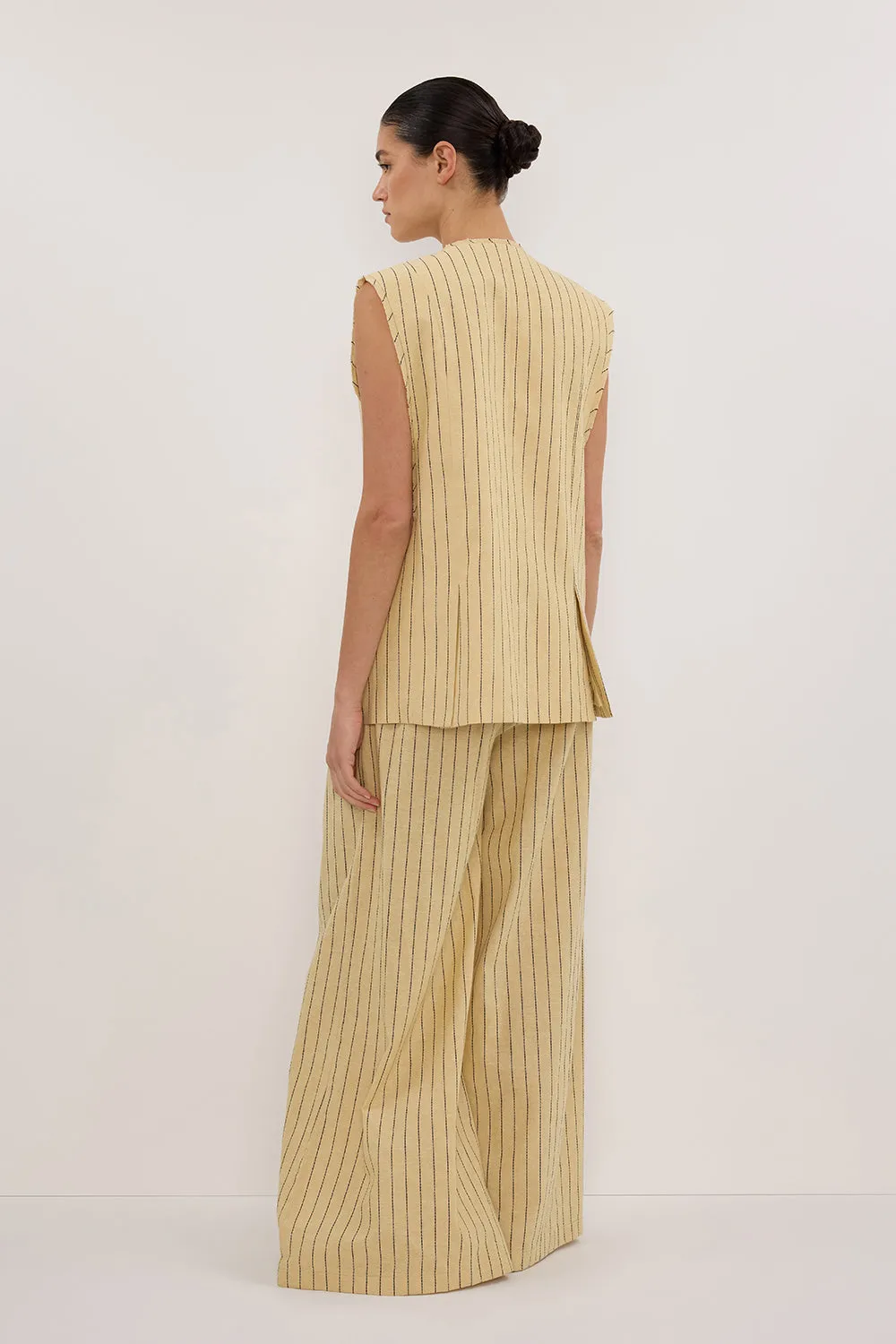 OLLIE DUNE STRIPE WIDE LEG PANT sold by Dissh product image thumbnail 4
