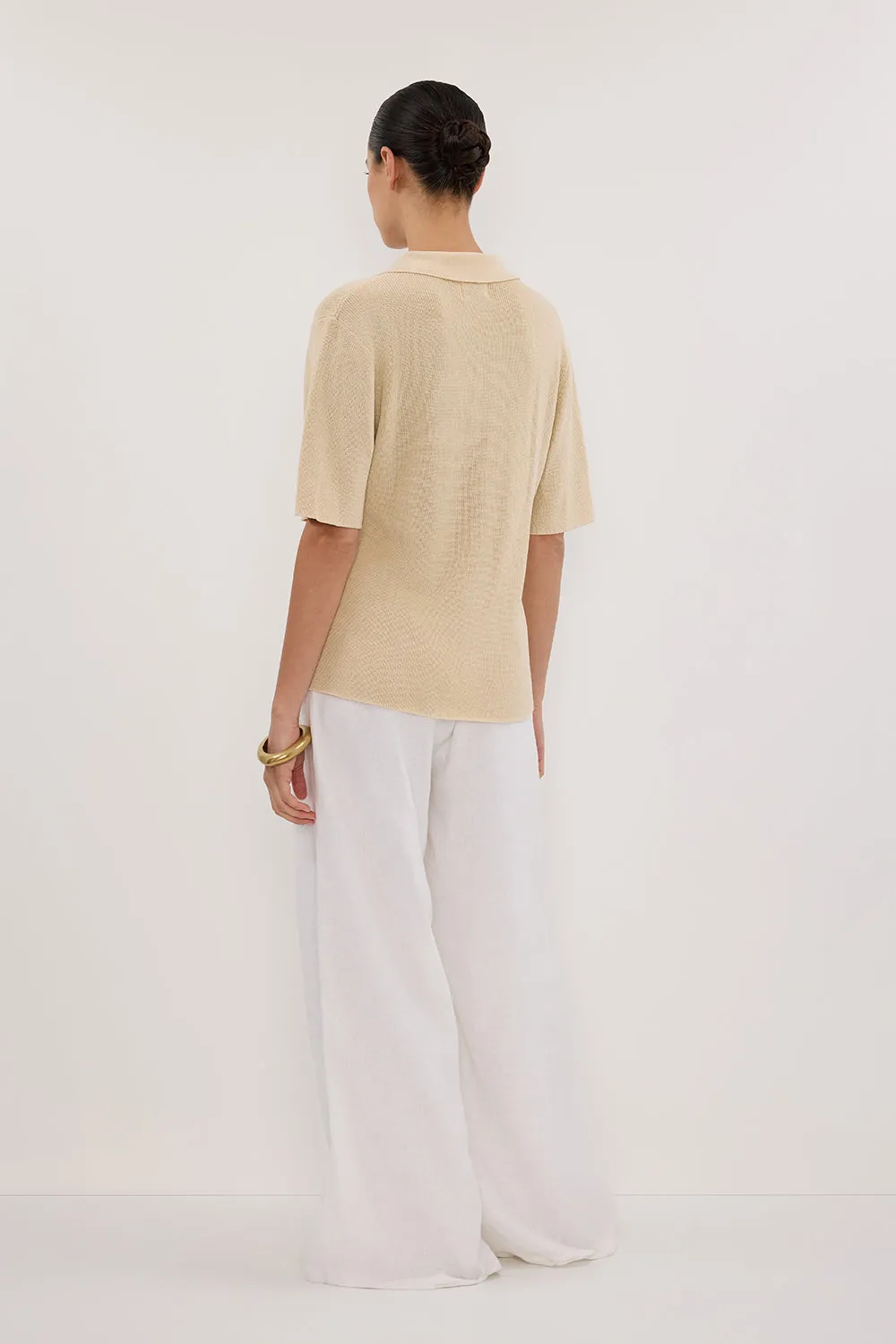 LIAM NATURAL KNIT POLO SHIRT sold by Dissh product image thumbnail 5