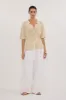 LIAM NATURAL KNIT POLO SHIRT sold by Dissh