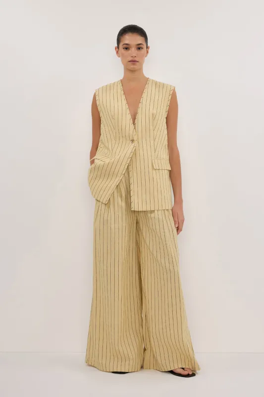 OLLIE DUNE STRIPE OVERSIZED VEST sold by Dissh