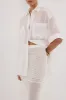 HALLIE OFF WHITE CROCHET MAXI SKIRT sold by Dissh