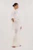 HALLIE OFF WHITE CROCHET MAXI SKIRT sold by Dissh