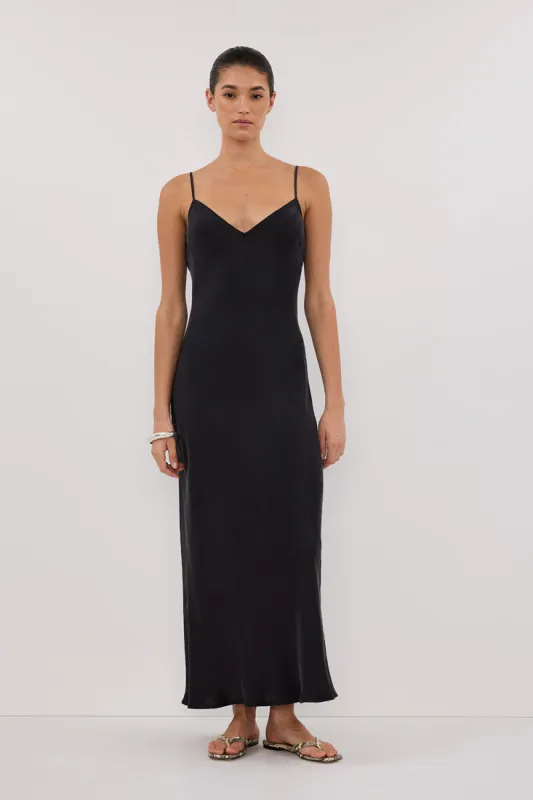 COLETTE BLACK SILK DRESS sold by Dissh
