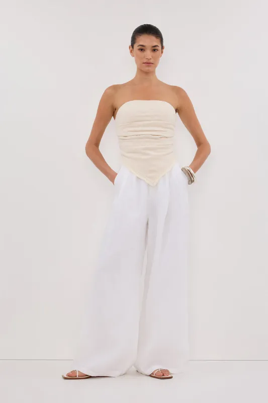 NIA NATURAL SCARF TOP sold by Dissh