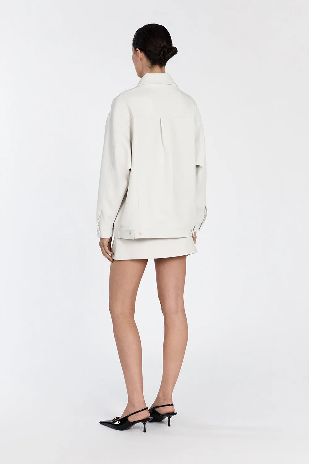 JIL SILVER TAILORED TRUCKER JACKET sold by Dissh product image thumbnail 5