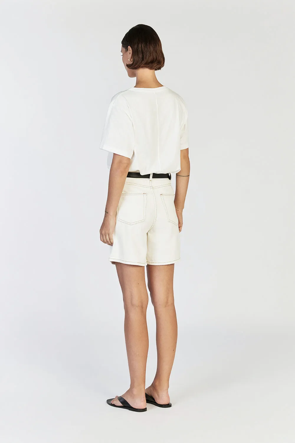 JOPLIN CREAM DENIM SHORT sold by Dissh product image thumbnail 4