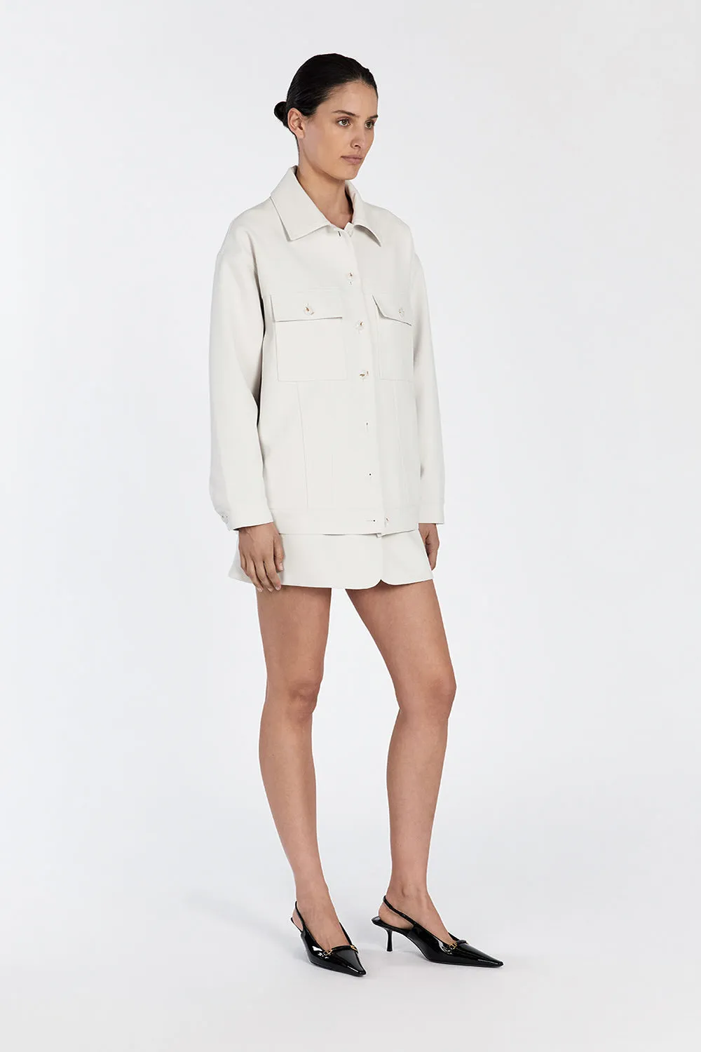 JIL SILVER TAILORED TRUCKER JACKET sold by Dissh product image thumbnail 4