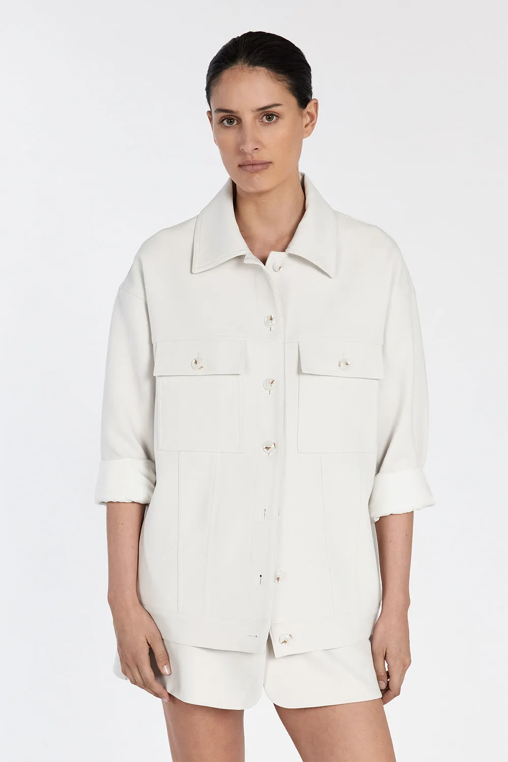 JIL SILVER TAILORED TRUCKER JACKET sold by Dissh product image thumbnail 3