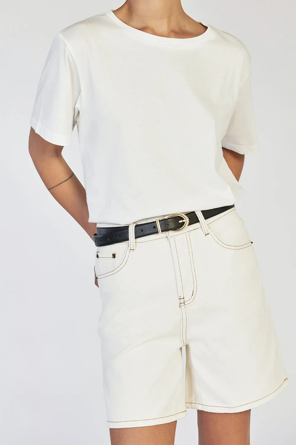JOPLIN CREAM DENIM SHORT sold by Dissh product image thumbnail 5