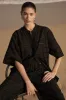 OWEN BLACK SLEEVED BRODERIE SHIRT sold by Dissh