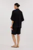 OWEN BLACK SLEEVED BRODERIE SHIRT sold by Dissh