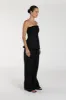 ZAHARA BLACK LINEN FRINGED TOP sold by Dissh