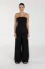 ZAHARA BLACK LINEN FRINGED TOP sold by Dissh