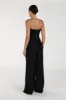 ZAHARA BLACK LINEN FRINGED TOP sold by Dissh