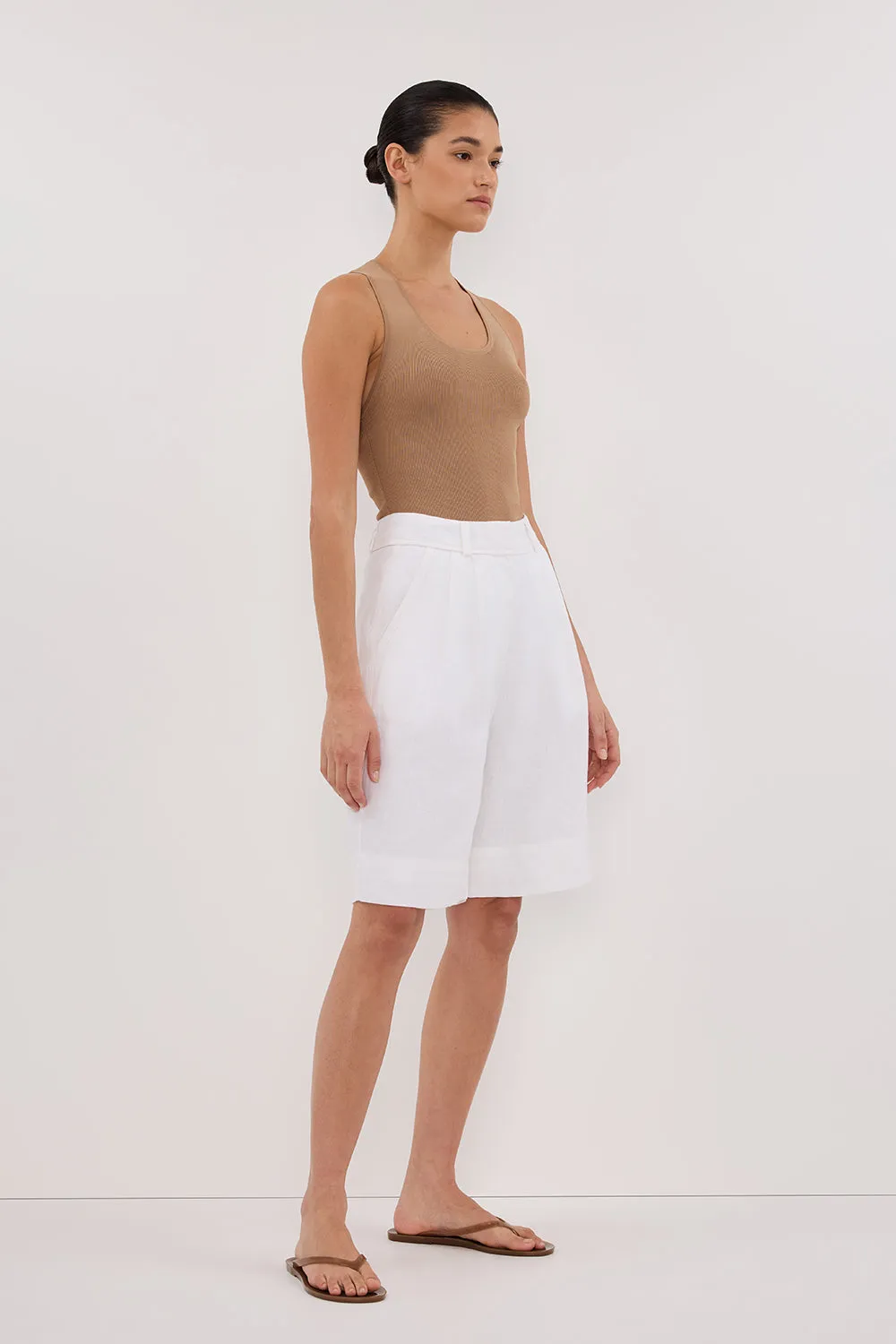 DEVIN TAN RACER KNIT TANK sold by Dissh product image thumbnail 3