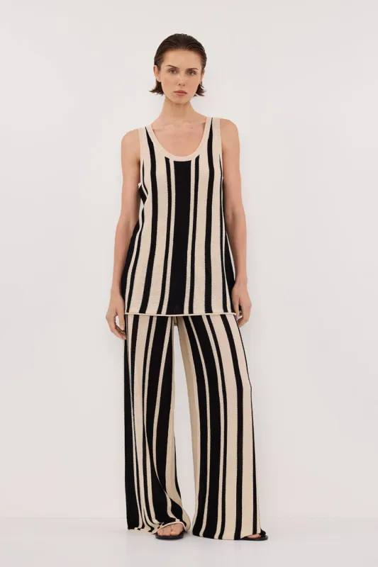 DELPHI STRIPE LONGLINE KNIT TUNIC sold by Dissh